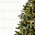 DIYDEC 18PCS Large Christmas Pearl Bow Ornament 7in Tree Hanging Decor by DIYDEC
