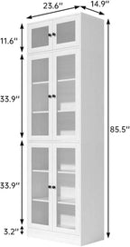 TUSY 85.5" Modern Tall Bookcase - Image 2