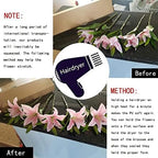 Artificial Tiger Lily Latex Real Touch Flower Home Wedding Party Decor,Pack of 5 (White with red Heart) - Image 6