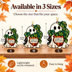 Halloween Decor, Halloween Ornaments for Tree, Personalized Acrylic Ghost - Image 3