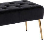 DUHOME Button-Tufted Ottoman Bench, Upholstered Bedroom Benches Velvet Footrest - Image 6