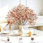 15Pcs Baby's Breath Artificial Flowers, Silk Gypsophila Stems, Beige Brown - Image 5