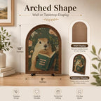 Wooden Tabletop Decor Funny Reading Groundhog Art for Library, Office or Study Decor, Literary Wall Art for Reading Lovers Gift Decor, Home Decorative Accent - Image 6