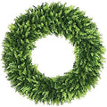 DDHS 32 inch Boxwood Wreath, Artificial Large Summer Wreaths for Front Door with Yellow Cloth can DIY Shaped, Spring or Summer Wreaths for Hanging in the Shop, Farmhouse, Roof Green Wreath Decoration by DDHS