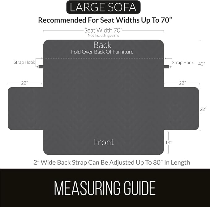 Sofa Shield Couch Slip Covers for Dogs, Reversible Furniture Protector - Image 6