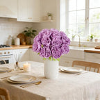 SITUMEIZI 10PCS Artificial Peony Flowers, Real Touch Fake Silk Bouquet with Stems for Home Mothers Day Wedding Party Centerpieces Table Decoration Indoor(Purple) - Image 5