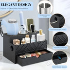 Hair Tool Organizer, Hair Dryer Holder with Drawer, Bathroom Countertop Organizer for Bathroom Accessories, Blow Dryer Organizer for Hair Styling Tools, Vanity Organizer for Bathroom, Vanity, Kitchen - Image 6