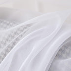 MIULEE 2 Panels Kitchen Tiers Half Window Sheer Curtains 29 X 40 Inch White | - Image 3