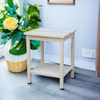 International Concepts Portman Accent Table 16"W × 14"D × 20"H, Solid Parawood - Image 5