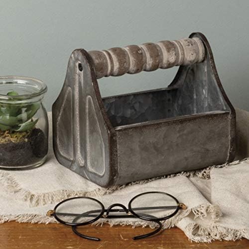 Primitives by Kathy Spindle Handle Tray, Small, Distressed Metal - Image 5