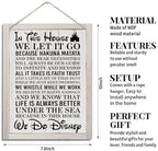 In This House Sign, Farmhouse Wood Sign, Rustic Hanging Wood Plaque Sign, farmhouse Home Decor, Room Decoration, House Door Sign, Wall Decor, Decorative Wooden Wall Sign - Image 2