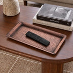 Monarch Abode Decorative Tray – 16-Inch Hand Hammered Antique Copper Metal Bathroom Tray Countertop, Vanity Trays Organizer, Perfume Plate for Dresser, Kitchen Countertop Large Fruit Platter - Image 4
