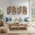 Madison Park Wall Décor for Living Room - Birch Botanical Two-Tone, Home Accent Modern Kitchen Dining Decoration, Ready to Hang 2-Piece Wood Panel Set for Bedroom, 16"W x 32"H, Monstera - Image 2