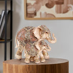 Elephant Mom and Baby Statue for Shelf Decor Gifts for Family&Friend - Image 4