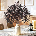 Uieke 6 Bundles Babys Breath Fabric Cloth Artificial Flowers European Fake Silk Flowers Real Touch Faux Artificial Gypsophila Bouquet for Home DIY Wedding Party Halloween Xmas Décor (Black) by Uieke