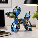 Creative Balloon Dog Sculpture Modern Home Decoration Trendy Animal Art Ornaments Collection Figurine Bedroom Living Room Office Desktop Resin Decors - Image 6