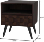 Bme Georgina Solid Wood Nightstand - Image 2