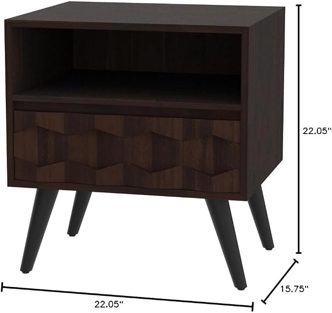 Bme Georgina Solid Wood Nightstand - Image 2