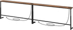 Kitstorack 102.3" Extra Long Behind Couch Table, Adjustable Height Narrow by Kitstorack