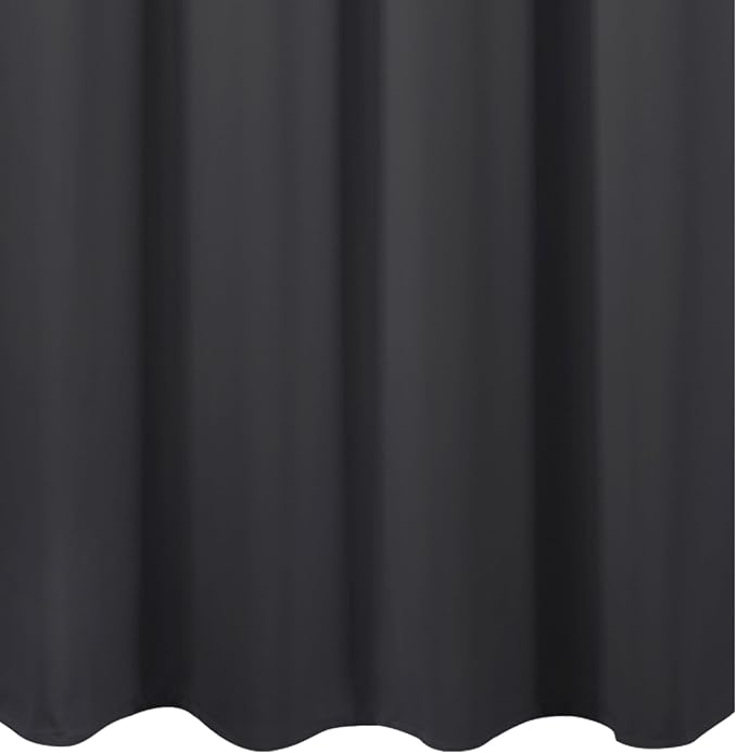 Blackout Curtains 52 x 108 inch/Dark Grey Curtains Set of 2 Panels/Thermal - Image 8