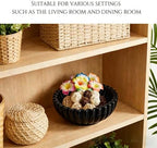 Ruffle Decor Large Decorative Bowl,fruit bowl kitchen stone bowl,bowl decor,Trendy home decor large Stylish Key Bowl for Entry Table - Image 4