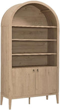 Modway Nolan Tall Arched Storage Display Cabinet in Light Oak by Modway