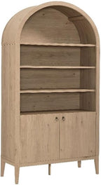 Modway Nolan Tall Arched Storage Display Cabinet in Light Oak by Modway