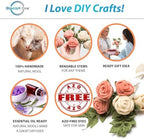 Glaciart One Felt Roses Flowers Artificial Bouquet - 5 pcs|Reusable, Washable and Essential Oil Ready Multi Color Artificial Flowers w/Bendable Wire Stem |Great as Gift and Home or Event Decorations - Image 2