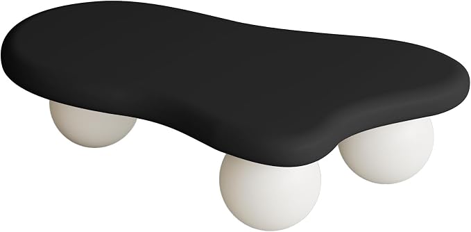 40" Cloud Coffee Table for Living Room Irregular Coffee Table Modern Low Coffee - Image 8