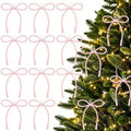 DIYDEC 18PCS Large Christmas Pearl Bow Ornament 7in Tree Topper Decor by DIYDEC