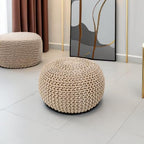 REDEARTH Round Pouf Ottoman - Image 5
