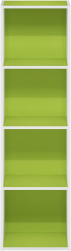 Furinno PASIR Book Shelf, 4-Tier Modern Bookshelf, Open Shelves Bookcase 9 x 12 - Image 8
