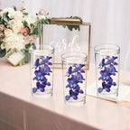10 PCS Orchid Artificial Flowers Fake Orchid Silk Flowers 27 inches Purple Blue Faux Flowers Artificial Orchids for Wedding Dinning Home Decoration(Purple Blue) - Image 6