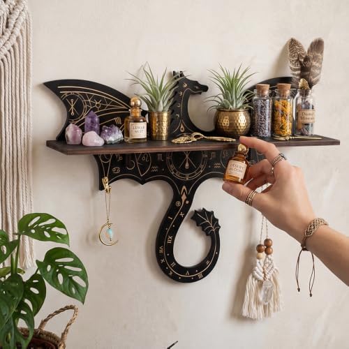 Dragon Shelf, Dragon Decor, Crystal Display Shelf, Gothic Fantasy Decor - Image 4