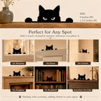 Home Decor Peeking Black Cat Signs Window Decorations - Image 4