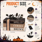 4 Pcs Halloween Table Decorations, Rustic Mini Books Stacks Decor - Image 4