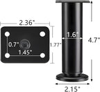 4PCS Adjustable 4.7-7.08 Inch Metal Furniture Legs Black Furniture Replacement - Image 2