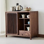 Nightstand Sofa Table Chinese Tea Cabinet Wooden Sofa Side Table Zen Simple - Image 4