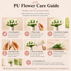 Mandy's 28pcs Artificial White Tulips - Image 6