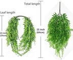 Fake Weeping Willow, Artificial Hanging Plants Plastic Greenery Leaves Plant Faux Vine Hanging Vines Ivy Garland for Home Indoor Outdoor Face Wall Decoration Garden Basket Wedding Party Decor - 4 Pcs - Image 5
