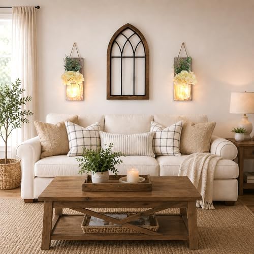Rustic Wall Decor Set of 2, Brown - Image 5