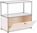 Modern Storage Cabinet White D Versatile Free-Standing Organizer - Image 5