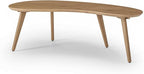 Camaflexi Mid Century Modern Abstract Shaped Coffee Table/Wood/Light Oak Finish by Camaflexi