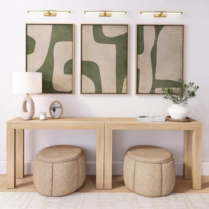 Plank+Beam Modern Solid Wood Console Table, 46 Inch, Sofa Table, Narrow - Image 9