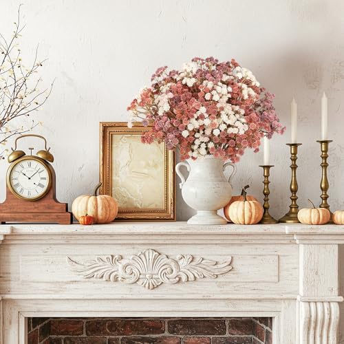 N&T NIETING Babys Breath Artificial Fall Flowers Bulk, 10Pcs, Orange - Image 5