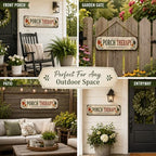 Porch Therapy Session in Progress Metal Sign, 16” x 4”, Vintage Rustic Front Porch Decor, Farmhouse Outdoor Metal Wall Sign for Porch, Patio, Entryway & Porch Decorations - Image 2