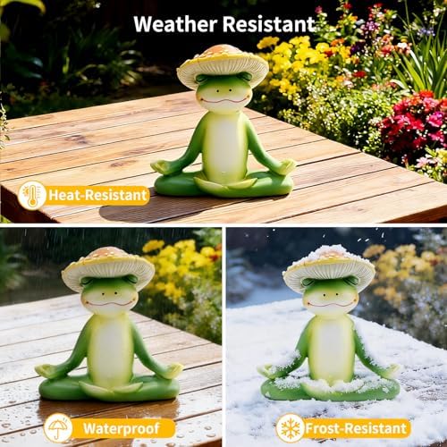 Mushroom Decor, Cute Resin Mushroom Statue, Home Garden Decor - Image 5