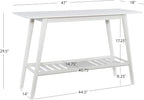 Linon Melissa White Mid Century Console Table - Image 3