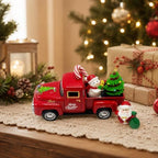 Christmas Truck Decor - Christmas Decorations Indoor with Tree Snowman Santa Candy Cane, Farmhouse Tabletop Decorations for Tiered Tray, Mantel, Shelf, Office Desk, Holiday Centerpiece Gift Decor - Image 6