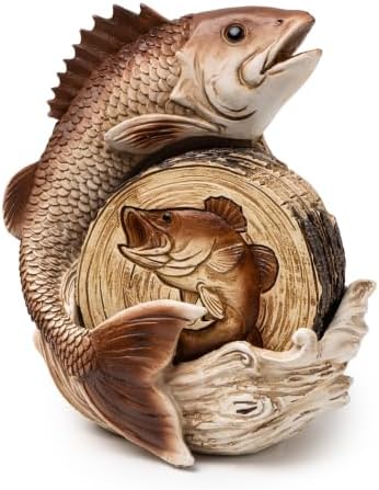 Fishing Coasters Set of 6 - Handcrafted Fishing Decor & Gifts for Fisherman - Image 5